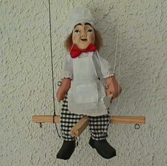 Marioneta de oficio (Cocinero). Chile.